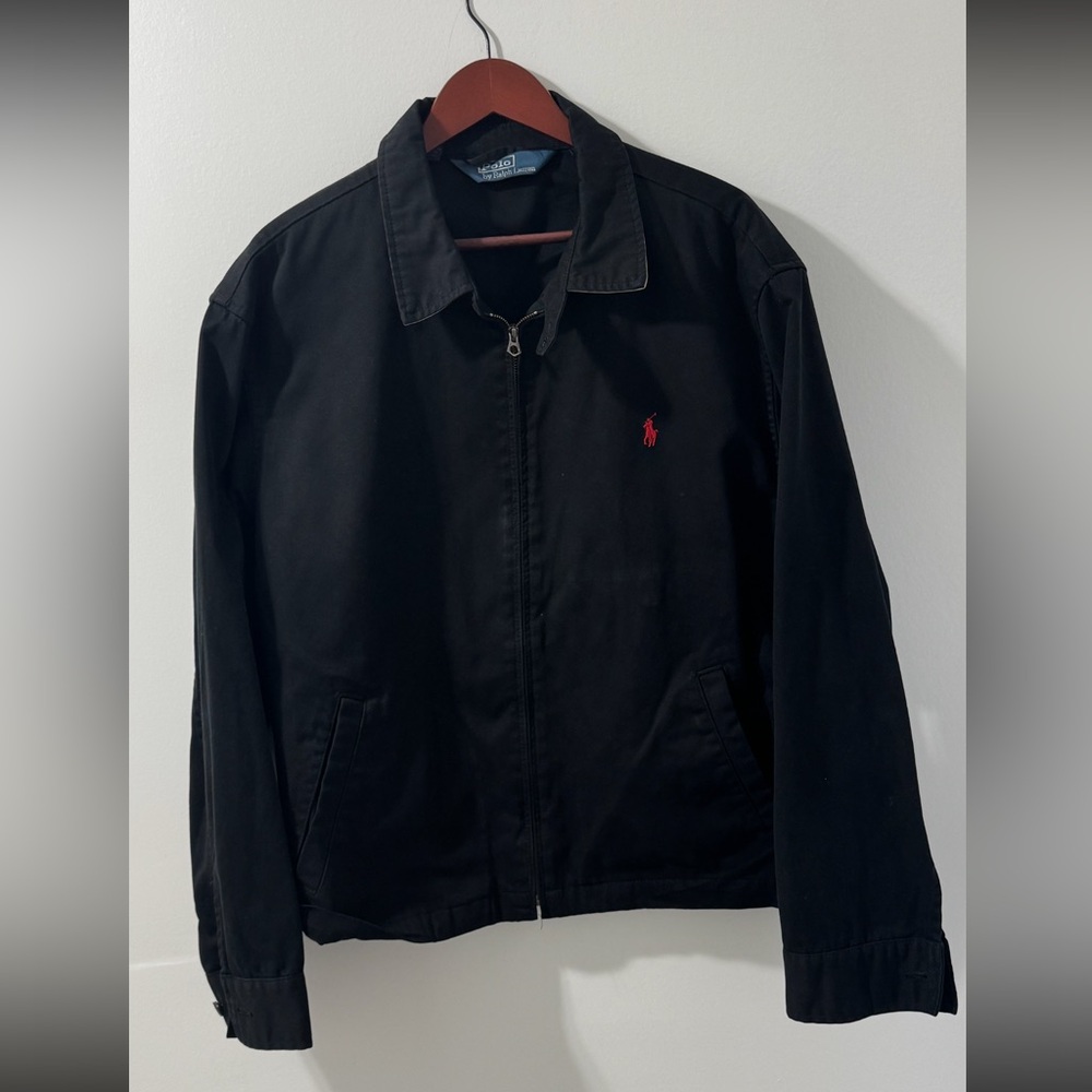 Polo by Ralph Lauren Men's Black lightweight jacket, XXL, unlined, Good Cond